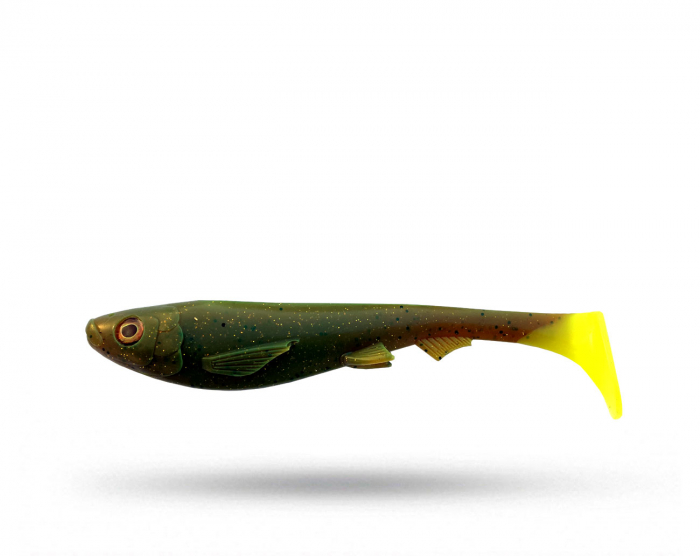 High5Lures Luckie 23 cm - MotorOil Lemon Tail i gruppen Fiskedrag / Gäddjiggar hos Örebro Fiske & Outdoor AB (Luckie 23 - MotorLemon)